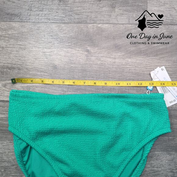 Bleu Rod Beattie Textured High Waist Bikini Bottom Size 10 - Picture 5 of 7
